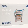 MEDICAL TROLLEY_1 BABIBO Drevený Detský Lekársky Vozík s príslušenstvom 22ks