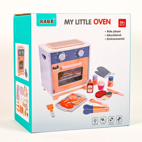 MY LITTLE OVEN_1 Drevená trúba s príslušenstvom