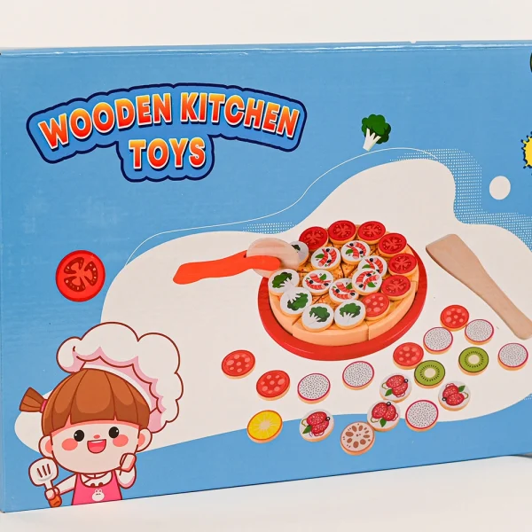 WOODEN KITCHEN TOYS_1 Pizza set