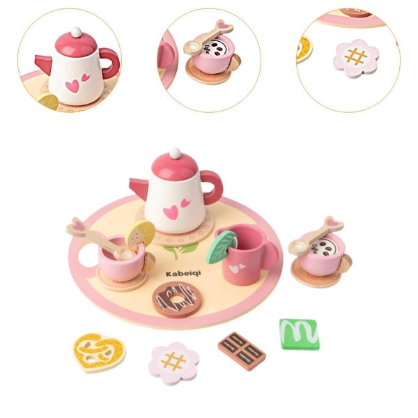 Čajový set drevený