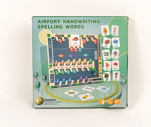 AIRPORT HANDWRITING SPELLING WORDS_1 Magnetický labyrint - letisko