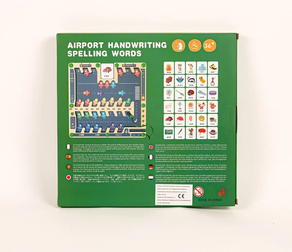 AIRPORT HANDWRITING SPELLING WORDS_2 Magnetický labyrint - letisko