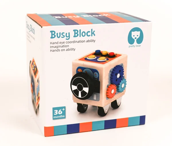 BUSY BLOCK_1 Interaktívny autobus - montessori
