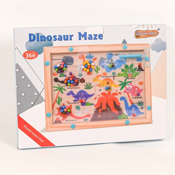 DINOSAUR MAZE_1 Magnetický labyrint - Dinosaurus