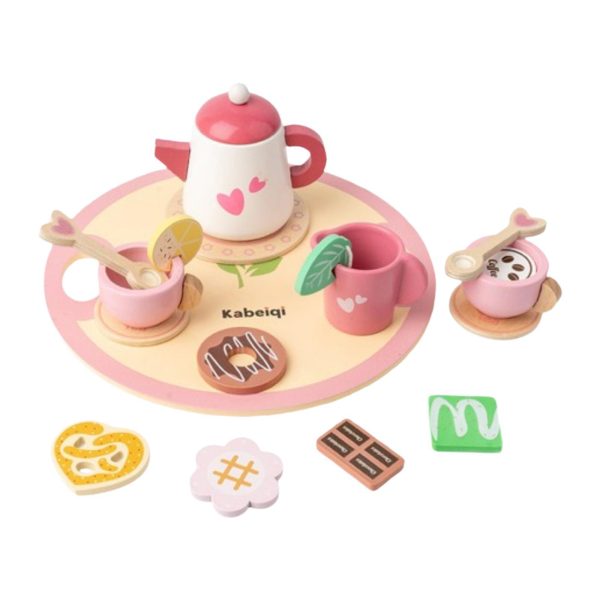 Čajový set drevený