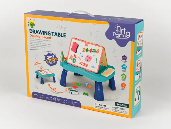 Drawing table double-Faced_1 Obojstranná kresliaca tabuľa na stôl 2v1