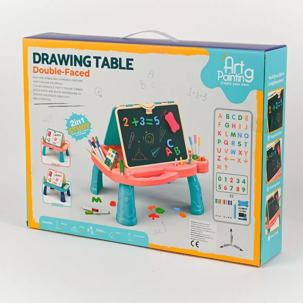 Drawing table double-Faced_4 Obojstranná kresliaca tabuľa na stôl 2v1
