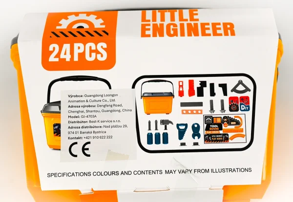 Little engineer_3 Náradie v kufríku - Little Engineer 24ks