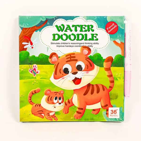 WATER DOODLE_6 Maľovanie vodou s magnetickou knihou Zvieratká