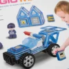 Magic magnetic infinite creative building to shape your minds 2_3 Magnetická stavebnica – Policajné auto 35ks