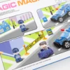 Magic magnetic infinite creative building to shape your minds 2_4 Magnetická stavebnica – Policajné auto 35ks