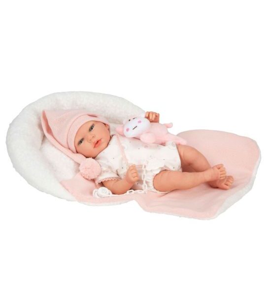 Reborn bábika Arias Ariel 40 cm s plyšákom a vôňou vanilky
