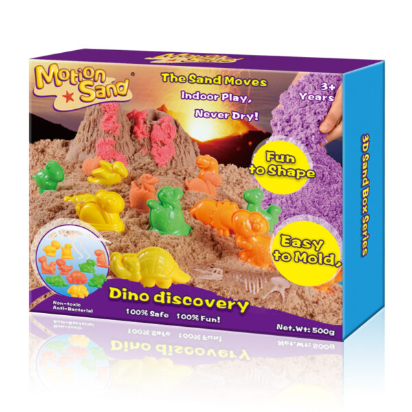MS-13A Motion Sand Dino Discovery – kinetický piesok 500g s dinosaurami